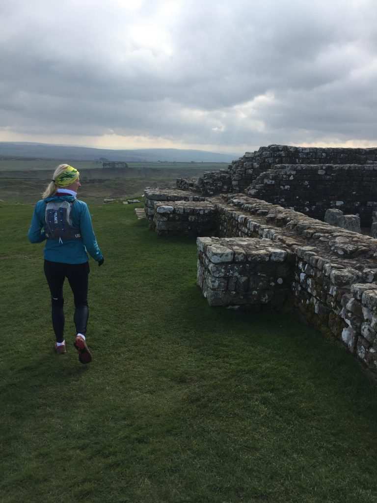 Running alongside the remains of Hadrian's Wall